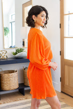 Load image into Gallery viewer, WHITE BIRCH- Roll With me Romper in Tangerine
