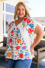 Load image into Gallery viewer, Rose Garden Embroidered Blouse (Reg &amp; Curvy)
