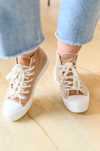 Load image into Gallery viewer, Corkys-  Run Me Down Velvet High Tops in Tan
