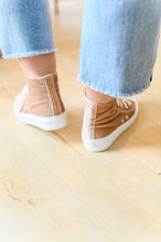 Load image into Gallery viewer, Corkys-  Run Me Down Velvet High Tops in Tan
