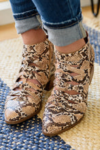 Load image into Gallery viewer, SP24- Sadie Ankle Boots In Snakeskin

