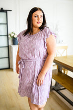 Load image into Gallery viewer, SP24- Sandra Striped Flutter Sleeve Dress

