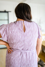 Load image into Gallery viewer, SP24- Sandra Striped Flutter Sleeve Dress
