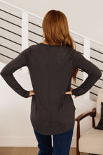 Load image into Gallery viewer, DEAL DAY!! Scoop Me Up Long Sleeve Top in Ash Grey (Reg &amp; Curvy)
