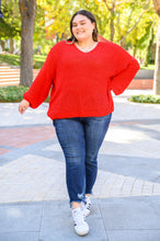 Load image into Gallery viewer, Seasonal Shift Long Sleeve Knit Sweater In Red
