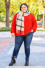 Load image into Gallery viewer, Seasonal Shift Long Sleeve Knit Sweater In Red
