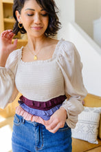 Load image into Gallery viewer, SP24- Shirley Smocked Ruffle Blouse
