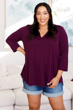 Load image into Gallery viewer, SEW IN LOVE- So Outstanding Top in Dark Magenta
