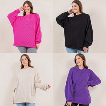 Load image into Gallery viewer, PREORDER: Ribbed Pullover in Four Colors ~ Ends 8/22
