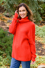 Load image into Gallery viewer, W23 Steady Pace Roll Neck Sweater in Red
