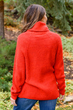 Load image into Gallery viewer, W23 Steady Pace Roll Neck Sweater in Red
