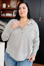 Load image into Gallery viewer, ONE ELEVEN NORTH- Striped Serendipity Pullover
