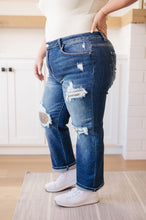 Load image into Gallery viewer, Suki Mid Rise Sequin Patch Tapered Jeans by Risen (Sizes 1 - 3XL)
