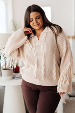 Load image into Gallery viewer, SP24- Sweet Surrender Fringe Sweater (Reg &amp; Curvy)
