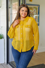 Load image into Gallery viewer, VERY J- Sweeter Than Nectar Lace Button Down in Honey
