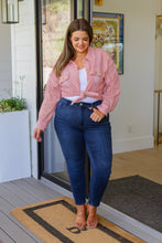 Load image into Gallery viewer, VERY J- Sweeter Than Nectar Lace Button Down in Rose

