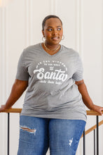 Load image into Gallery viewer, To the Window Graphic V Neck Tee in Gray
