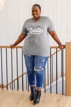 Load image into Gallery viewer, To the Window Graphic V Neck Tee in Gray
