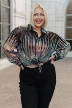 Load image into Gallery viewer, Too Glitz to Glam Button Up Shirt (Reg &amp; Curvy)
