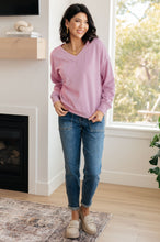 Load image into Gallery viewer, Totally Verified Long Sleeve V-Neck Top
