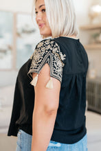 Load image into Gallery viewer, SP24- SAVANNA JANE- Try Again Embroidered Top
