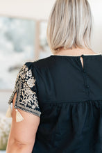 Load image into Gallery viewer, SP24- SAVANNA JANE- Try Again Embroidered Top
