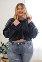 Load image into Gallery viewer, W23 Velvet Icon Hoodie In Grey Blue (Reg &amp; Curvy)
