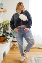 Load image into Gallery viewer, W23 Velvet Icon Hoodie In Grey Blue (Reg &amp; Curvy)
