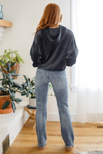 Load image into Gallery viewer, W23 Velvet Icon Hoodie In Grey Blue (Reg &amp; Curvy)
