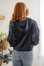 Load image into Gallery viewer, W23 Velvet Icon Hoodie In Grey Blue (Reg &amp; Curvy)
