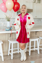 Load image into Gallery viewer, SP24- ONE ELEVEN NORTH- Velvet and Roses Velvet Shirtdress
