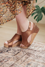 Load image into Gallery viewer, CORKY&#39;S- Walk This Way Wedge Sandals in Antique Bronze
