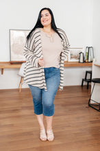 Load image into Gallery viewer, WHITE BIRCH- Weekend Adventure Striped Longline Cardigan
