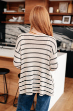 Load image into Gallery viewer, WHITE BIRCH- Weekend Adventure Striped Longline Cardigan
