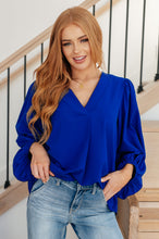 Load image into Gallery viewer, What Do You Say Balloon Sleeve Blouse
