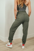 Load image into Gallery viewer, SP24- RAE MODE- Where Are You High Rise Joggers in Olive
