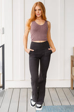 Load image into Gallery viewer, RAE MODE- Where are You Flared Leggings in Black
