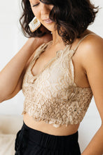 Load image into Gallery viewer, POL- Live In Lace Bralette in Taupe

