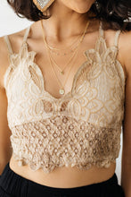 Load image into Gallery viewer, POL- Live In Lace Bralette in Taupe
