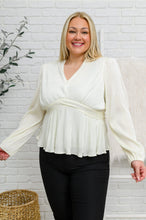 Load image into Gallery viewer, WEEKEND DEAL - Xanadu Long Sleeve V Neck Blouse in White
