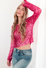 Load image into Gallery viewer, You Found Me Sequin Top in Fuchsia (Reg &amp; Curvy)
