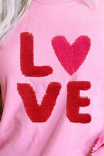 Load image into Gallery viewer, Valentines *Sweet LOVE* : Sequin Drop Shoulder Sweatshirt
