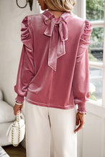 Load image into Gallery viewer, Valentines *Velvet Touch* : Puff Sleeve Blouse
