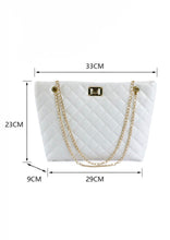 Load image into Gallery viewer, White Quilted Shoulder Bag
