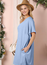 Load image into Gallery viewer, Blue Skies Soft Dress (Reg &amp; Plus)
