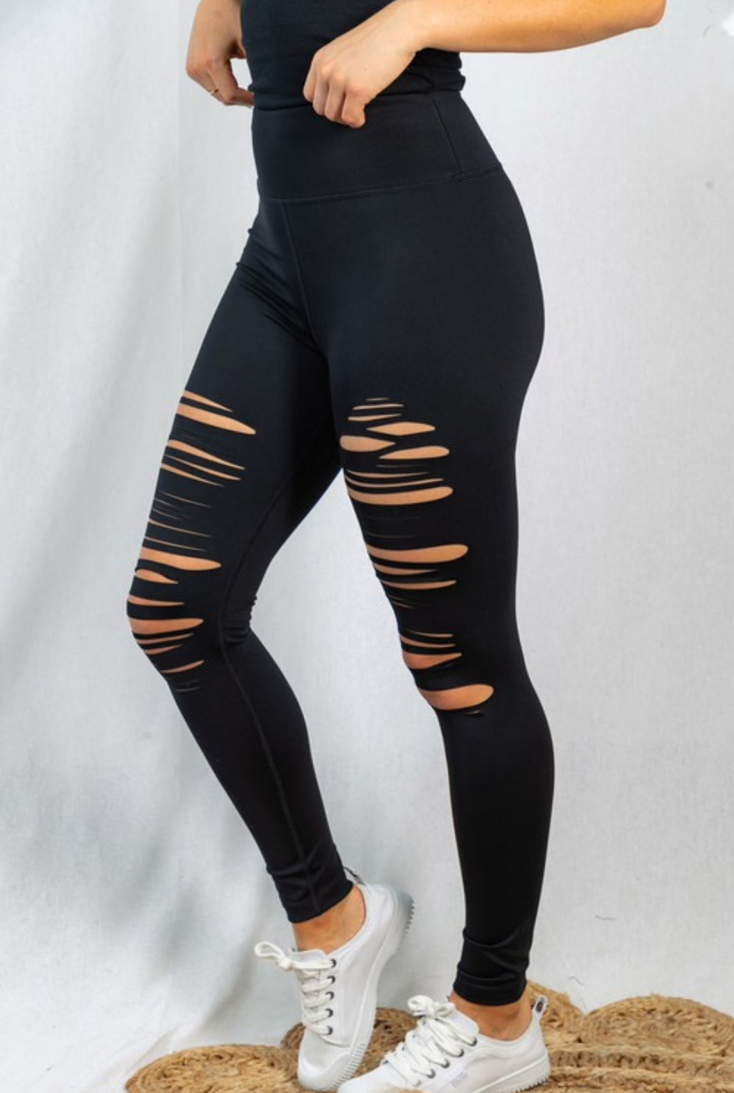 Sassy Girl Laser Cut Leggings (Reg & Plus)